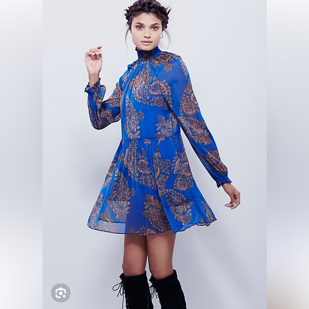 NWT ⭐️ Free People $128 Moonstruck mini dress small floral